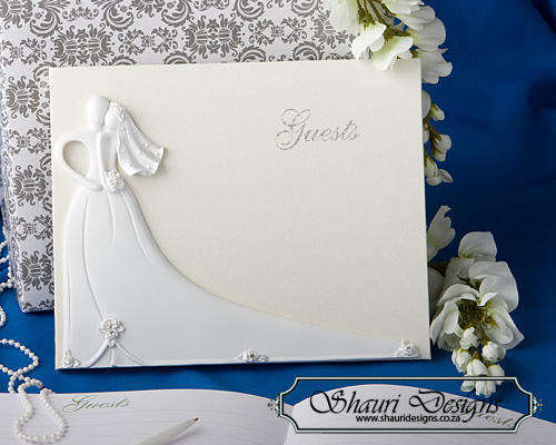 Wedding couple themed guest book