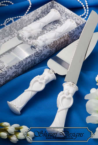 Wedding Couple Cake Server Set