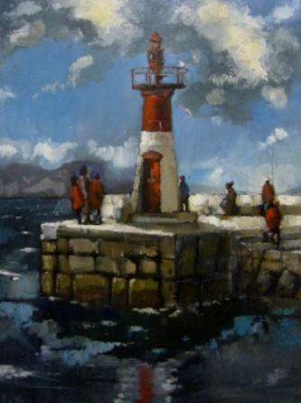 KALK BAY LIGHTHOUSE by established ADOLFO McQUE