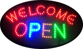 LED "WELCOME OPEN" SIGN