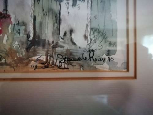 Jacques Le roux watercolor on paper.