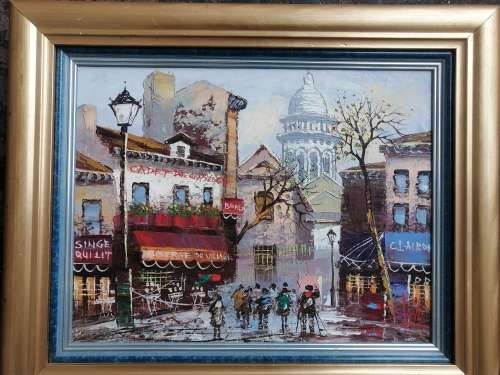 An oil on canvas signed Steve!! NICELY done!!