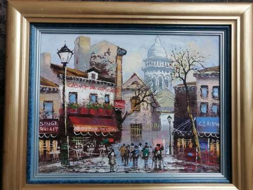 An oil on canvas signed Steve!! NICELY done!!