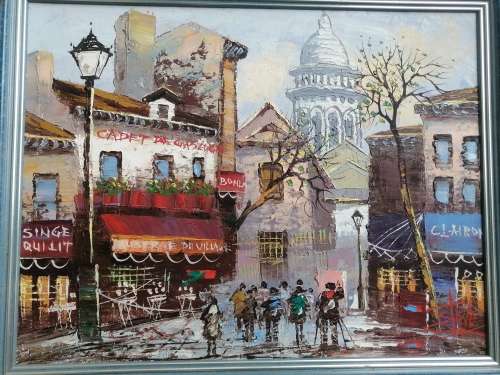 An oil on canvas signed Steve!! NICELY done!!