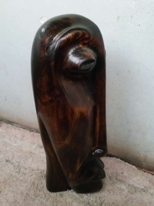 VERY UNIQUE WOOD SIGNED L. T. SITHOLE!!! THIS IS A COLLECTORS ITEM!!