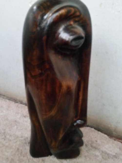 VERY UNIQUE WOOD SIGNED L. T. SITHOLE!!! THIS IS A COLLECTORS ITEM!!