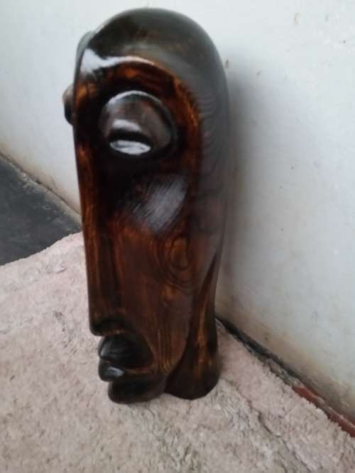 VERY UNIQUE WOOD SIGNED L. T. SITHOLE!!! THIS IS A COLLECTORS ITEM!!