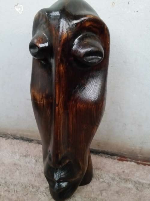 VERY UNIQUE WOOD SIGNED L. T. SITHOLE!!! THIS IS A COLLECTORS ITEM!!