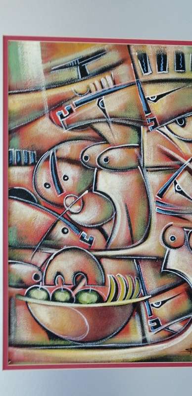 VERY UNIQUE ABSTRACT SIGNED SN. VERY BEAUTIFUL A MUST HAVE!!