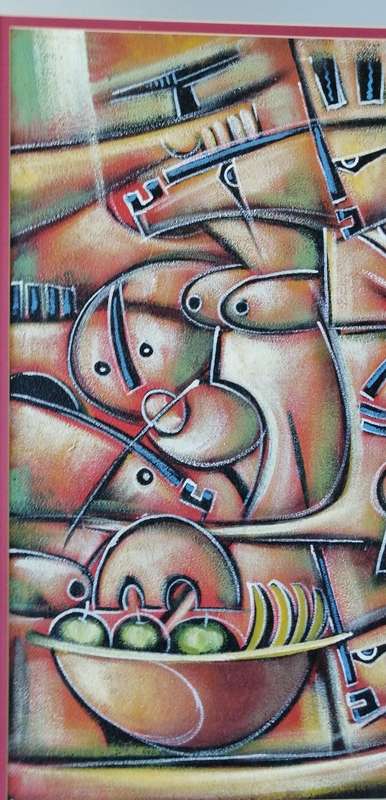 VERY UNIQUE ABSTRACT SIGNED SN. VERY BEAUTIFUL A MUST HAVE!!