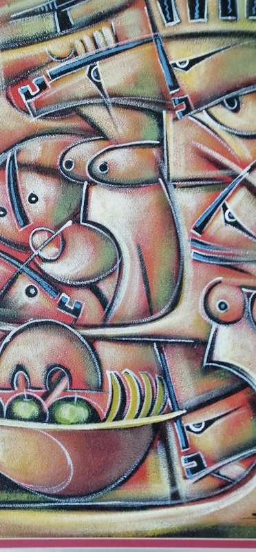 VERY UNIQUE ABSTRACT SIGNED SN. VERY BEAUTIFUL A MUST HAVE!!
