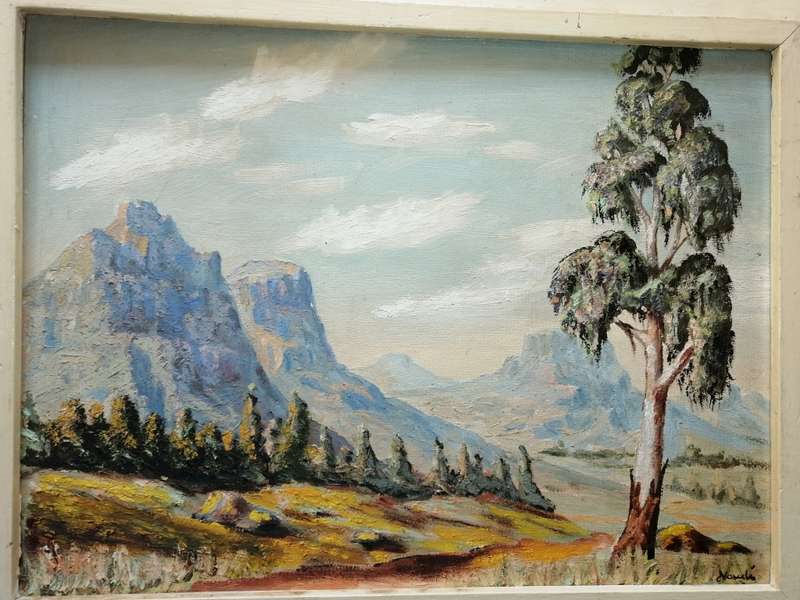 Oils on board signed Naude
