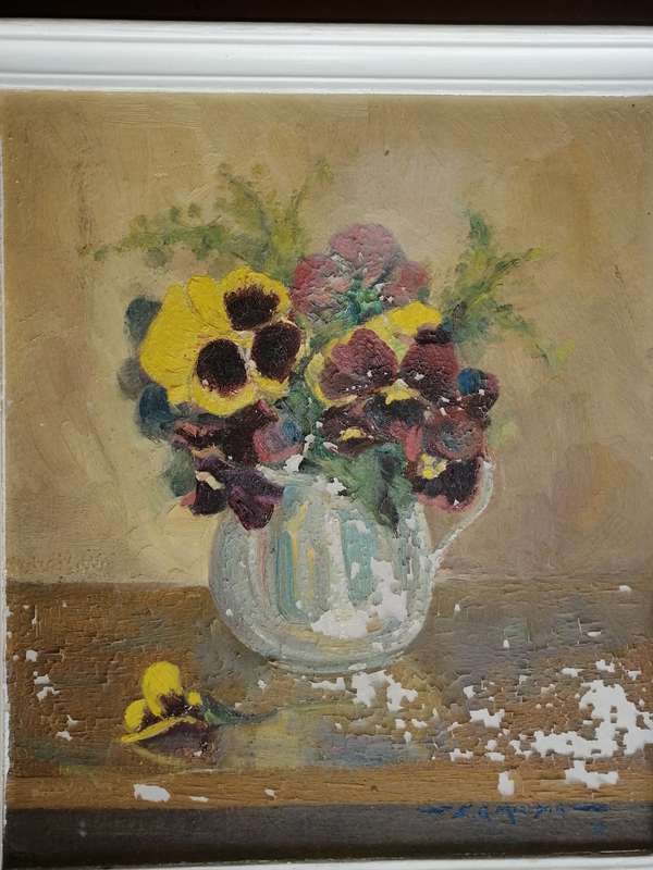 Still life by E G Mereditha.