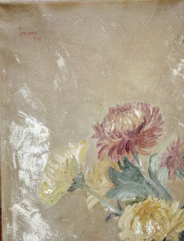 Very old oil painting on canvas signed Gregoire?!!
