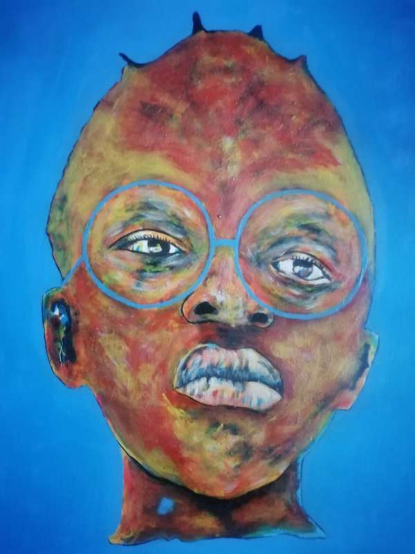 Nicely done on canvas. Acrylic on stretched canvas. Unsigned!!