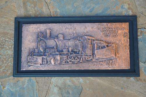 South African Railways Copper Plaque by R Guest