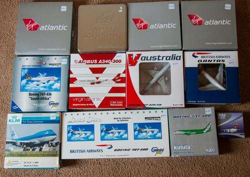 COLLECTION OF 14 1/400 DIE CAST MODEL AIRPLANES