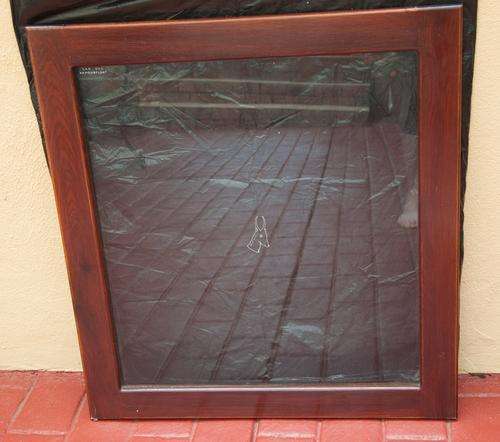 OLD SOUTH AFRICAN RAILWAYS FULL SIZED NON OPENING WINDOW.