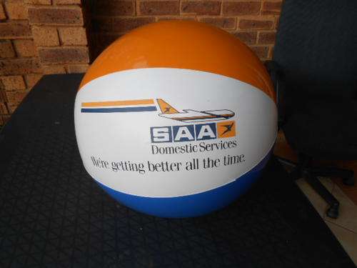 SOUTH AFRICAN AIRWAYS BEACH BALL - VERY RARE