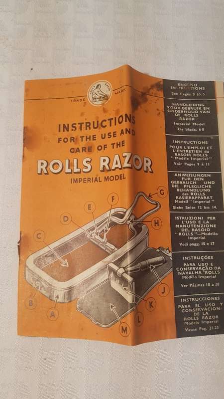 Vintage! Rolls Razor set!