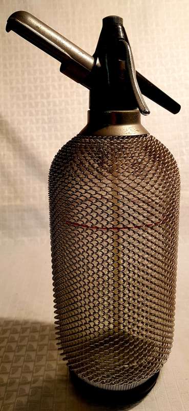 Vintage Soda Seltzer Bottle Chain Mail Mesh!!!