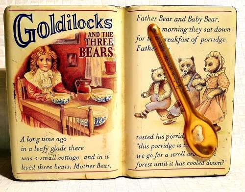 Quaint Goldilocks and the three bears tin (Bakers)