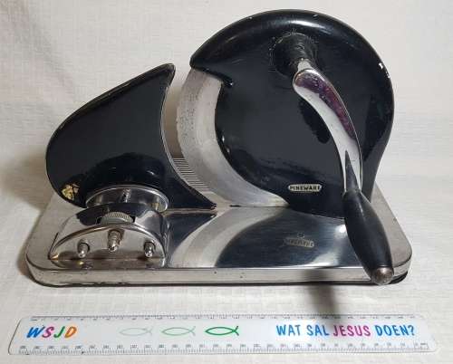 Rare Vintage Enamel Bread/Meat slicer!!!