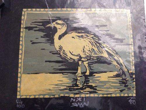 BLUE CRANE: Limited edition print by Nicki Swan