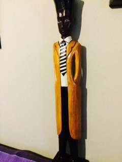 HAND-CARVED AFRICAN COLONIAL MAN