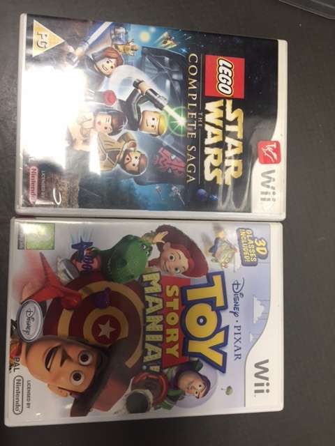 WII Lego Star Wars & Toy Story Mania Bundle