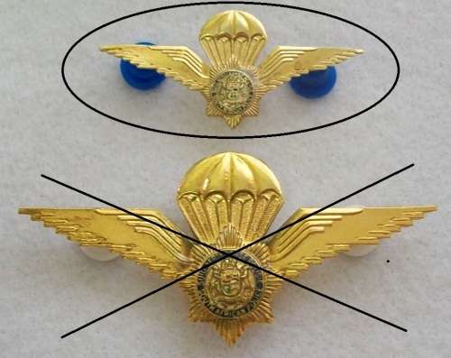 Special Task Force - Parachute Wings - Miniature Mess dress (used before 1995) - ORIGINAL