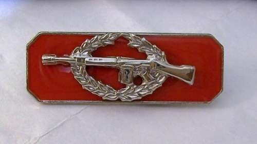 SADF - Army, Sniper - (chrome on red plate)