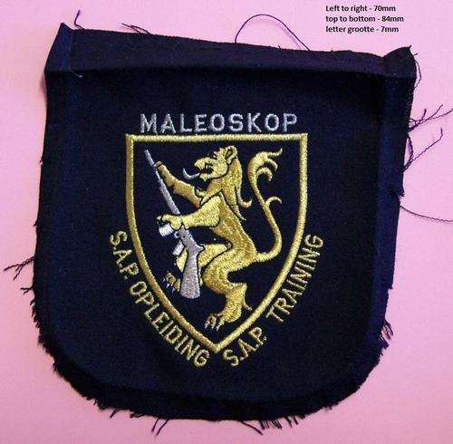 S.A.P. - Maleoskop Training - Blazer Pocket badge - Very Scarce (Original)