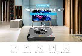 X99 Mini 6K TV Box Android 9.0 OS - 4GB RAM+64GB