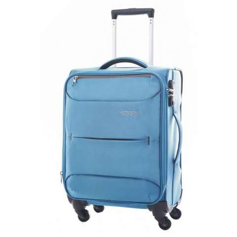 American Tourister Tropical 55cm Cabin Spinner | Vivid Blue