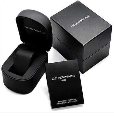 EMPORIO ARMANI AR2448 BRAND NEW - STAINLESS STEEL CHRONOGRAPH WATCH