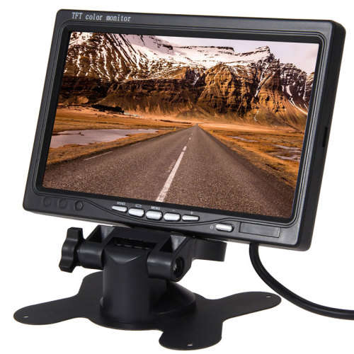 **7" LCD Color Monitor 2-CH Video Input** Rear View Camera Capable