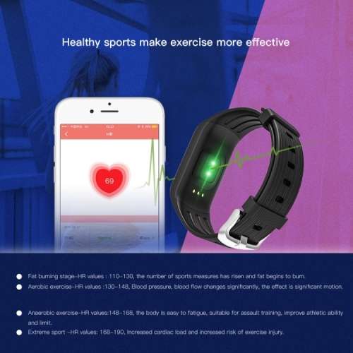K1- Smart Fitness Tracker - Blue