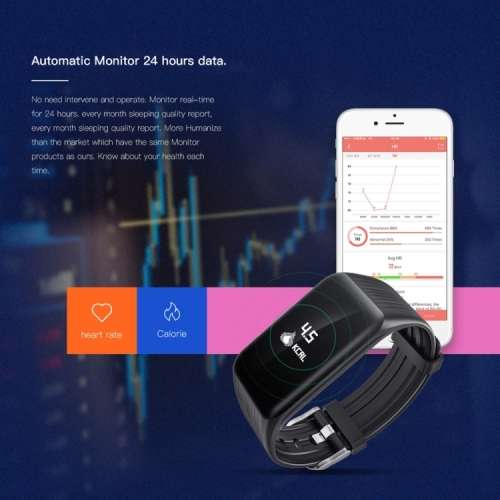 K1- Smart Fitness Tracker - Blue