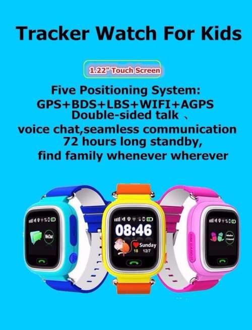 Q90 Kids GPS Smart Watch with Wifi - Pink