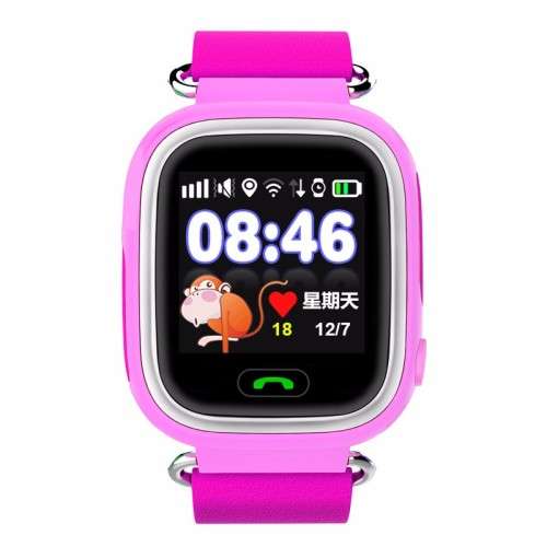 Q90 Kids GPS Smart Watch with Wifi - Pink