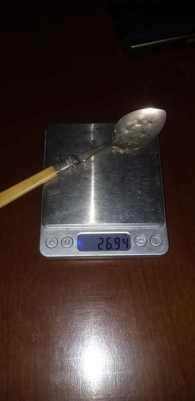 Silver and Ivory teaspoon