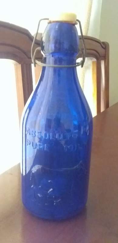 Vintage Absolutely pure milk bottle