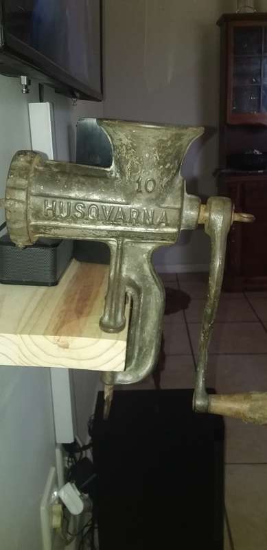 Vintage Husqvarna no 10 meat mincer