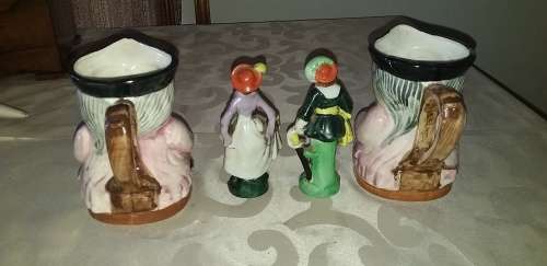 Toby mugs and Vintage ceramic figurines