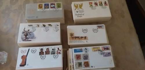 Old stamps on envelopes