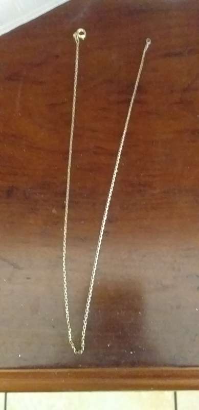 Rolled gold necklace