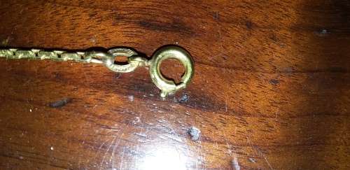 Rolled gold necklace