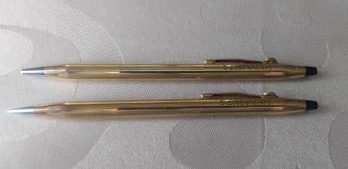 Vintage Cross pen and pencil set, Sheaffer pen