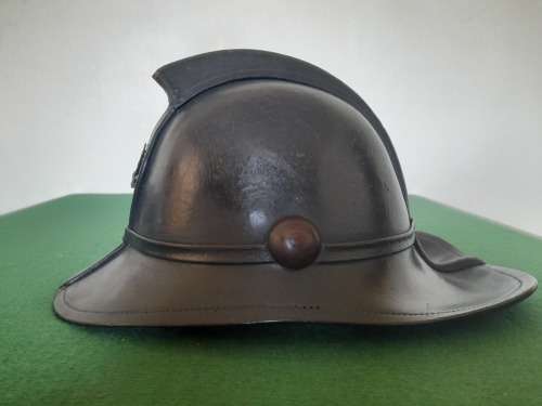 Vintage fire man helmet